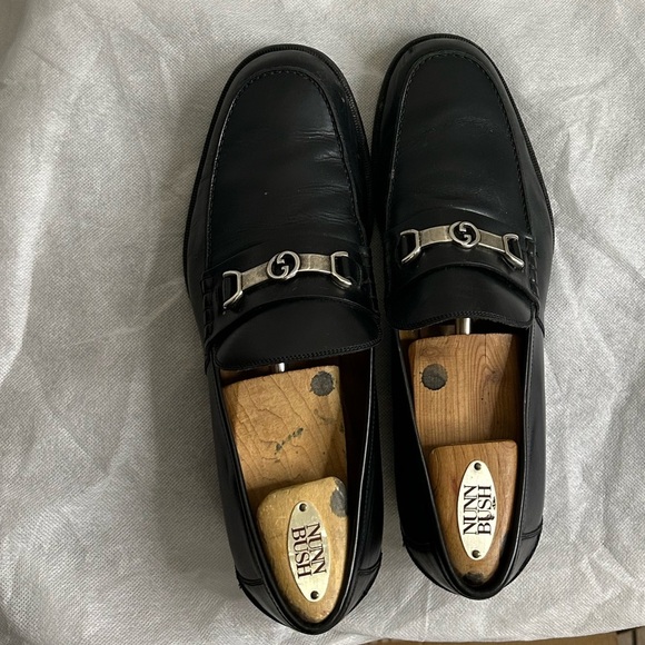 Gucci
Gucci Black Leather Interlocking G Penny Loafers Size 8 main image 5